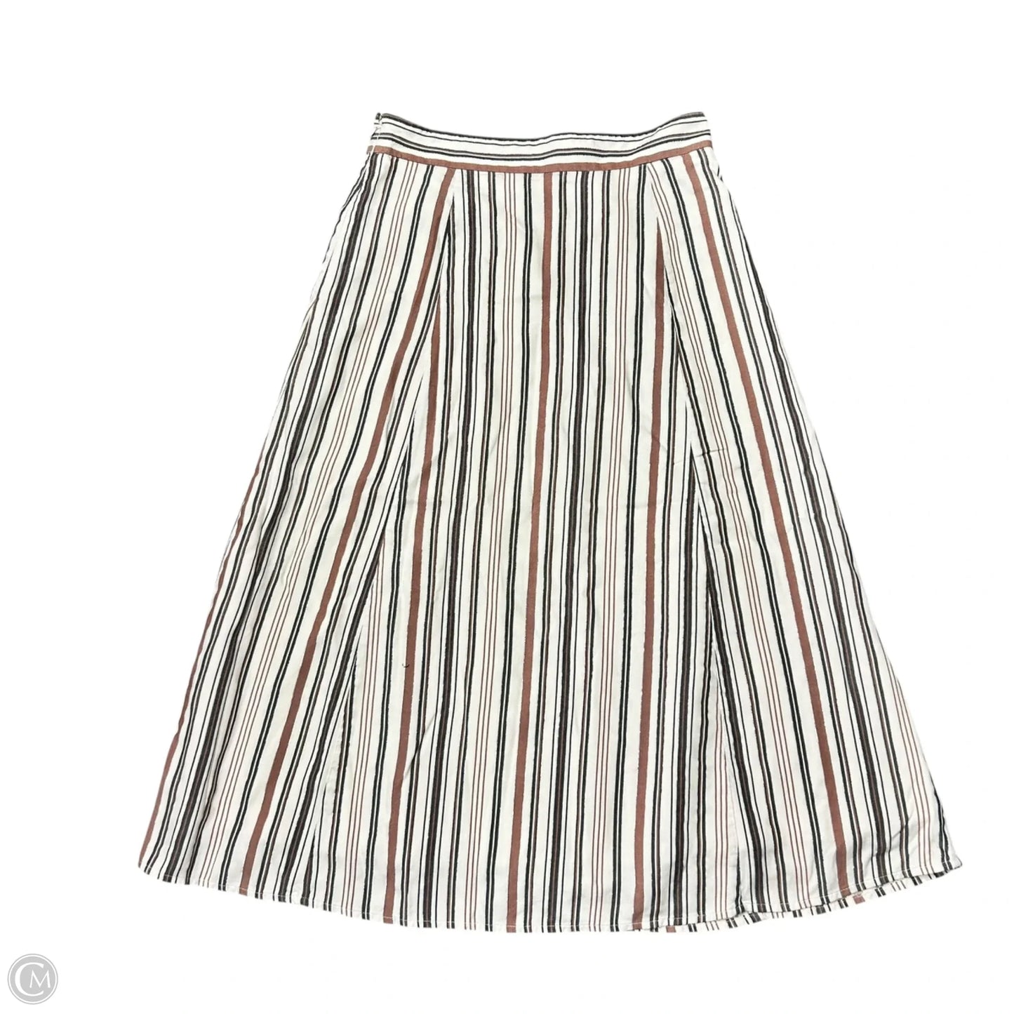 Skirt Maxi By Loft In Brown & Cream, Size: 4