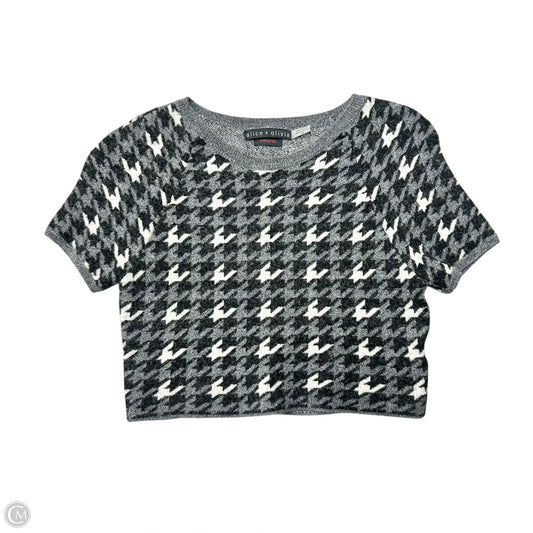 Sweater Designer By Alice + Olivia In Grey, Size: M