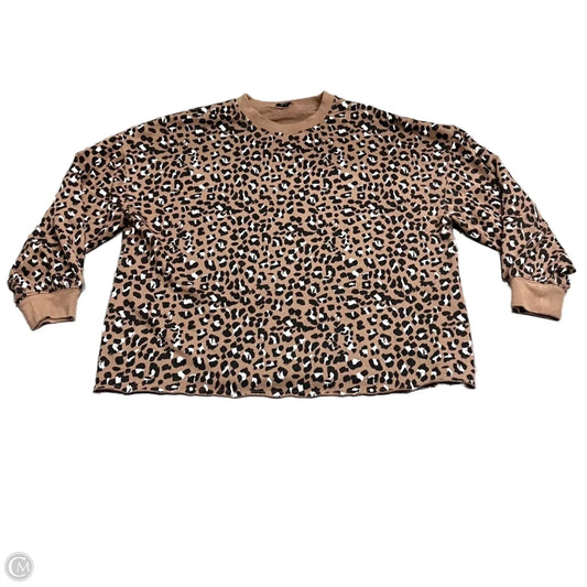 Sweatshirt Crewneck By Rails In Leopard Print, Size: S