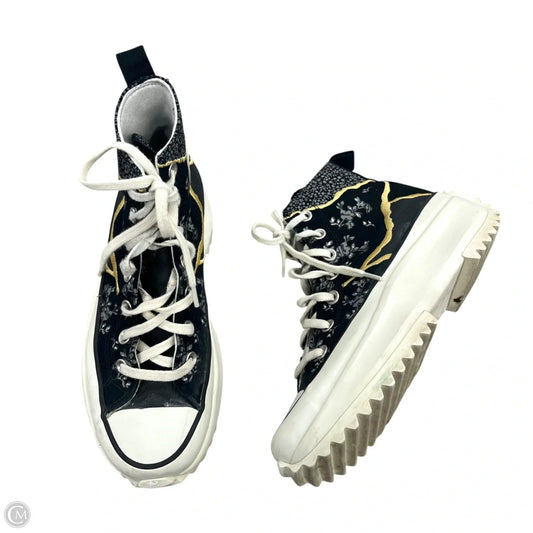 Shoes Sneakers By Converse In Black & Grey, Size: 7.5