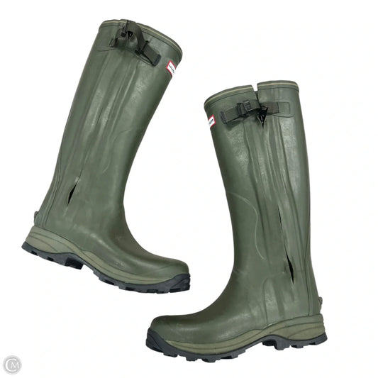 Boots Rain By Hunter In Green, Size: 9