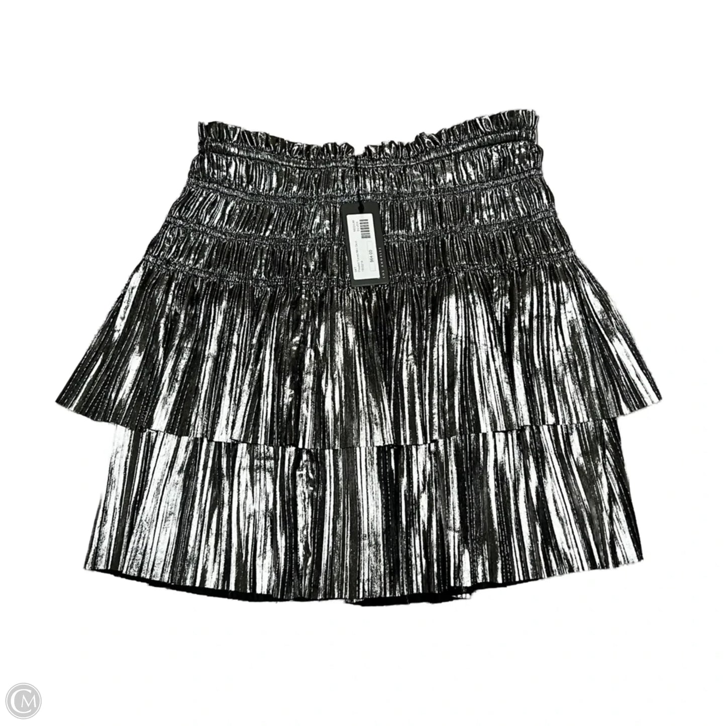 Skirt Mini & Short By Current Air In Silver, Size: 8