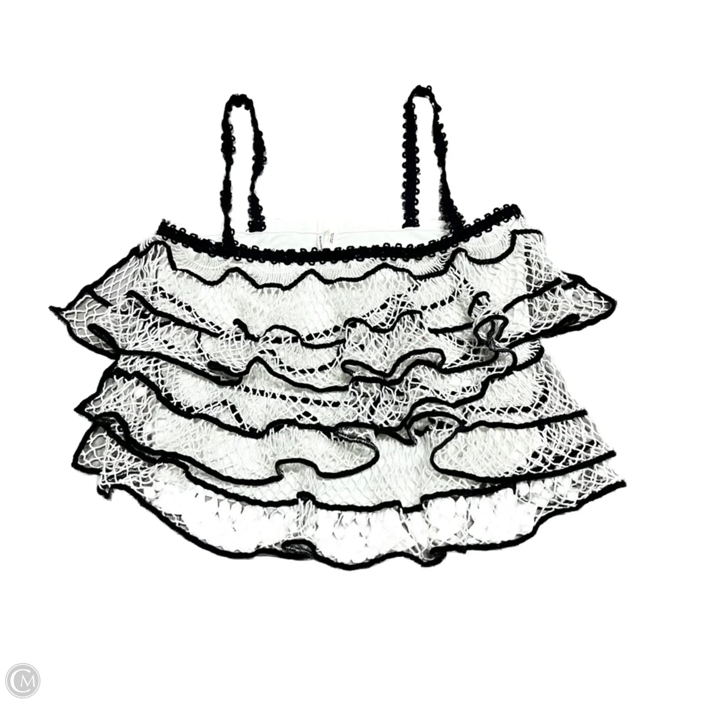 Top Sleeveless By Anthropologie In Black & Cream, Size: S