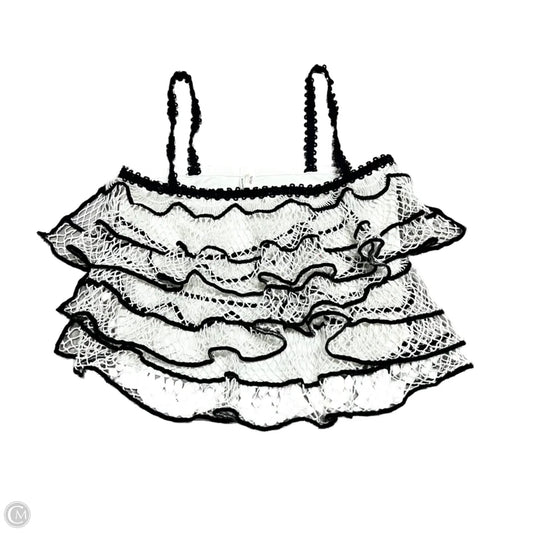 Top Sleeveless By Anthropologie In Black & Cream, Size: S