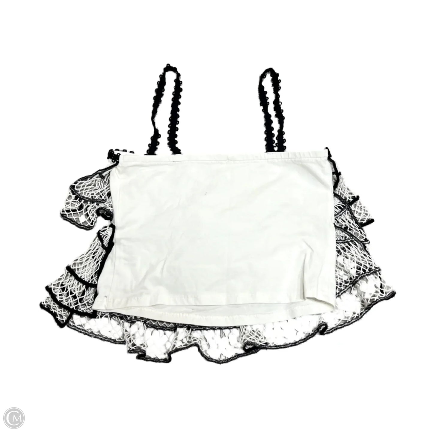 Top Sleeveless By Anthropologie In Black & Cream, Size: S