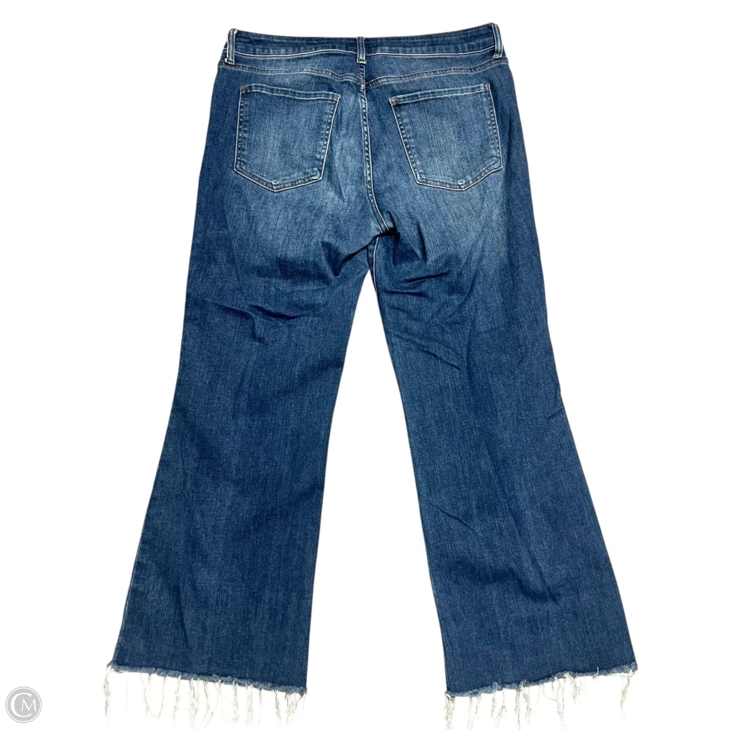 Jeans Flared By Kut In Blue Denim, Size: 14