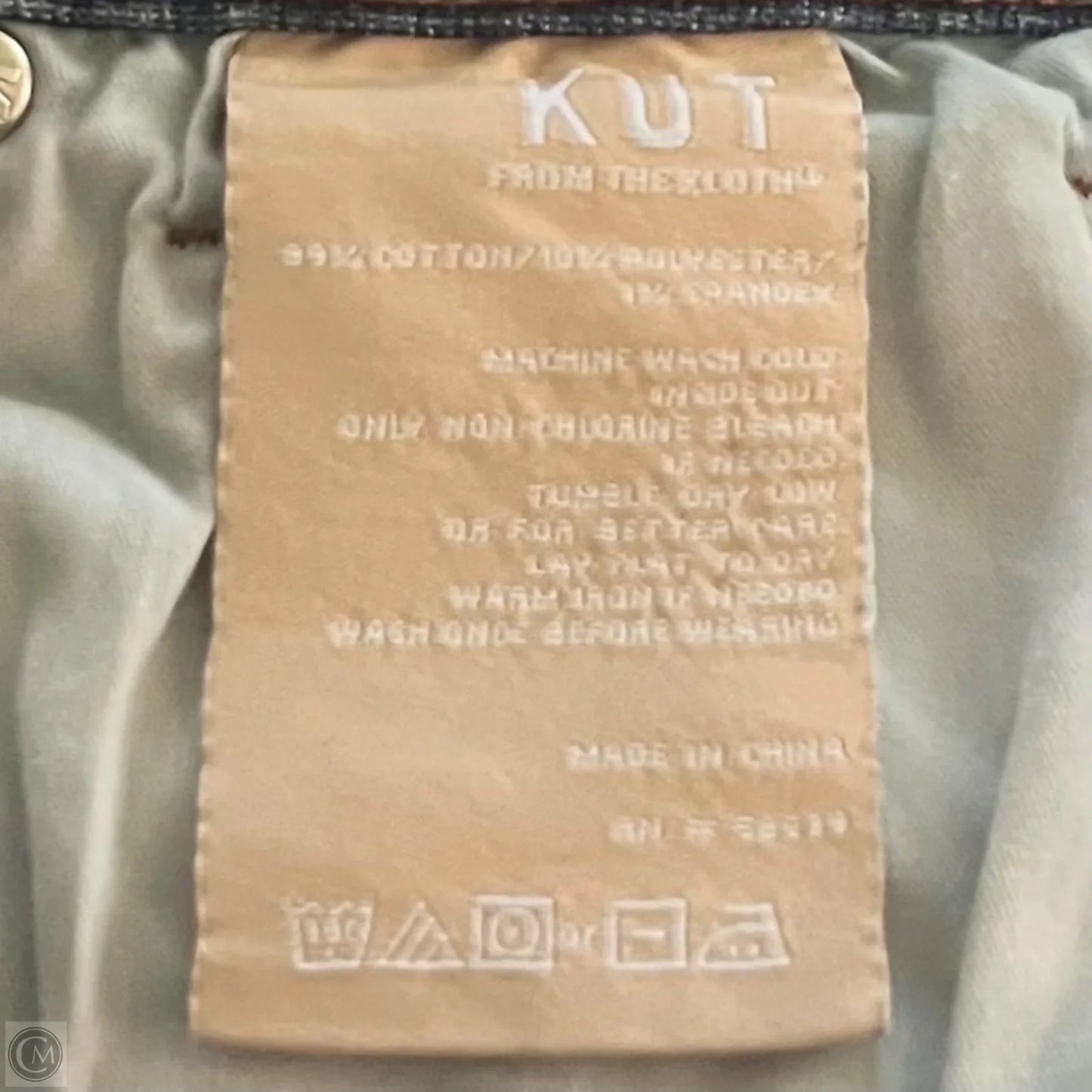 Jeans Flared By Kut In Blue Denim, Size: 14