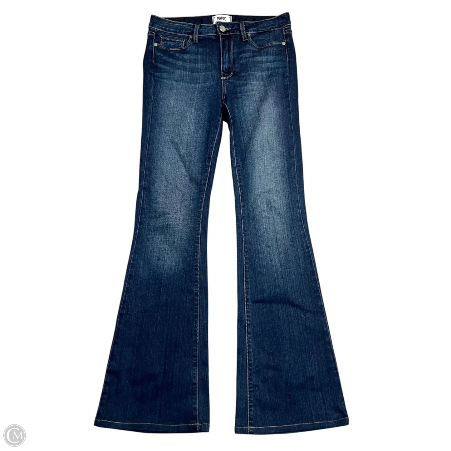Jeans Flared By Paige In Blue Denim, Size: 6