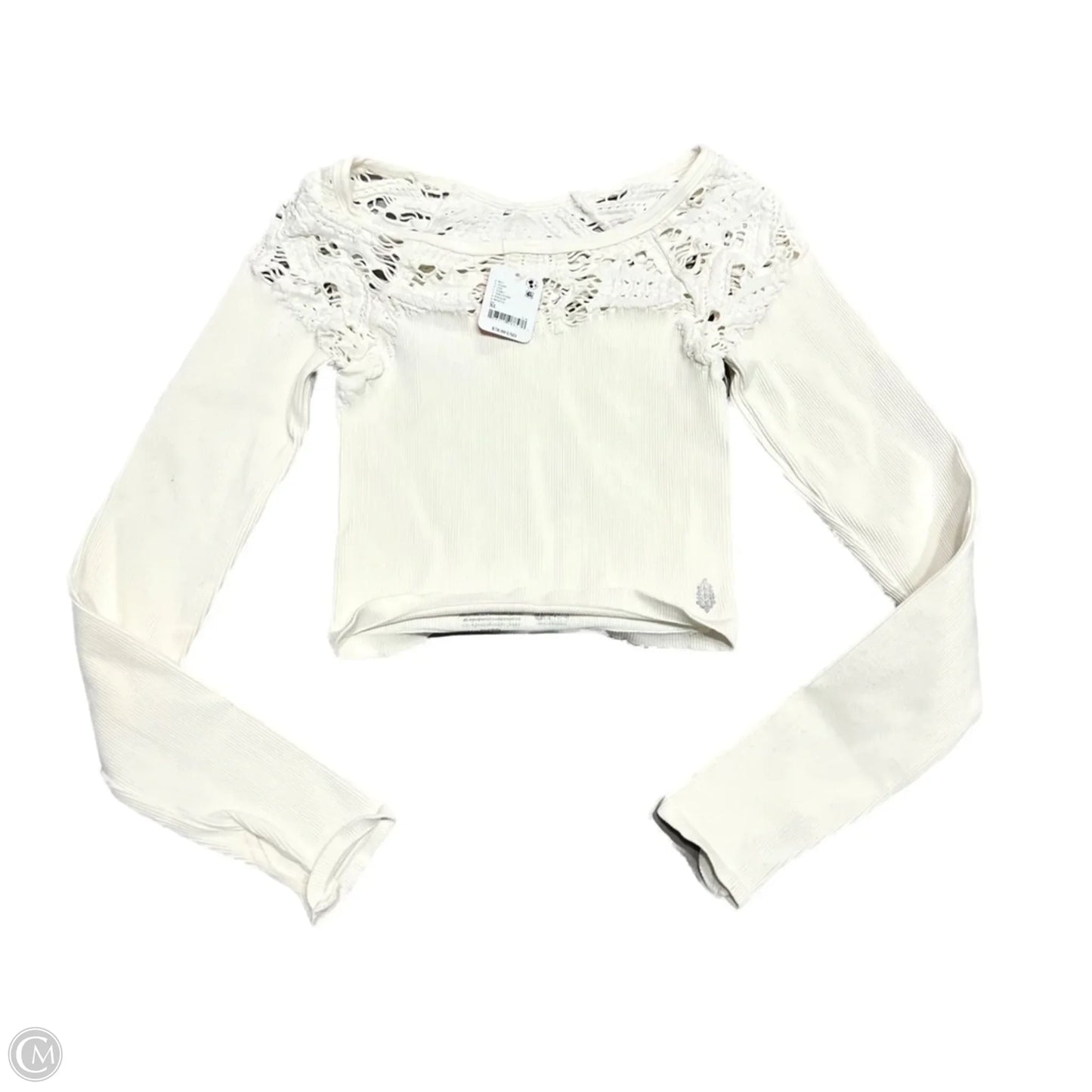 Top Long Sleeve By Free People In Cream, Size: Xl