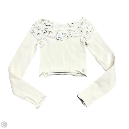 Top Long Sleeve By Free People In Cream, Size: Xl
