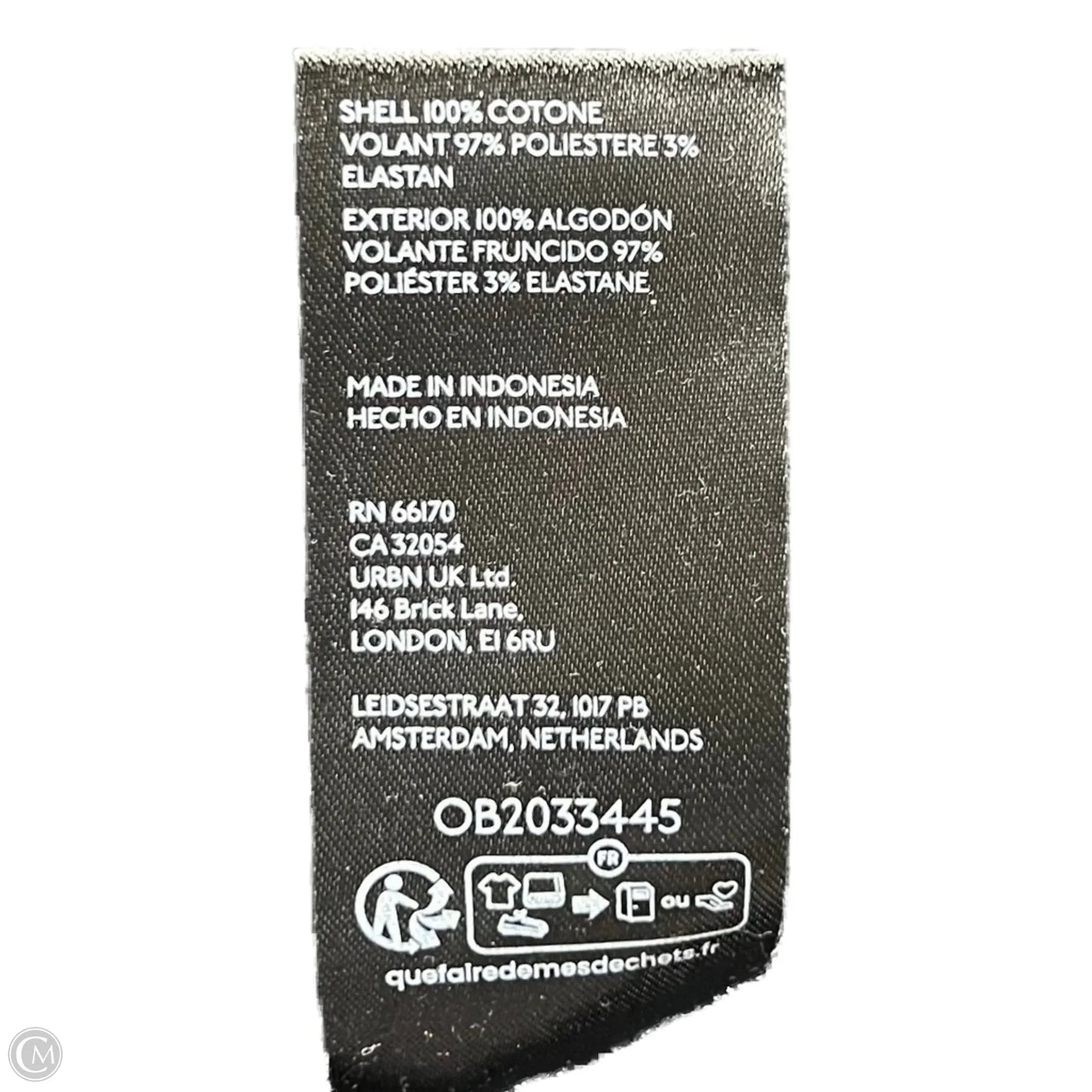 Top Short Sleeve By Pilcro In Black & Gold, Size: Xl