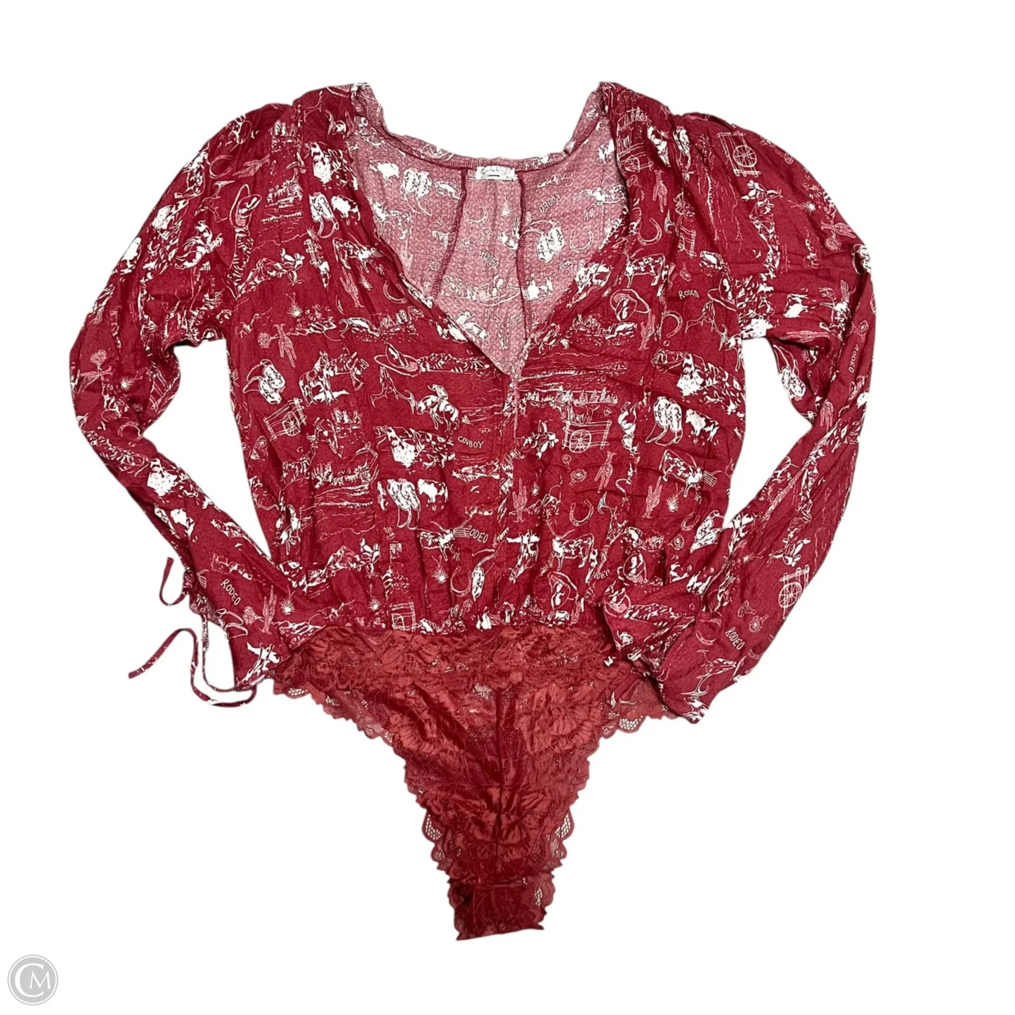 Bodysuit By Free People In Red, Size: L