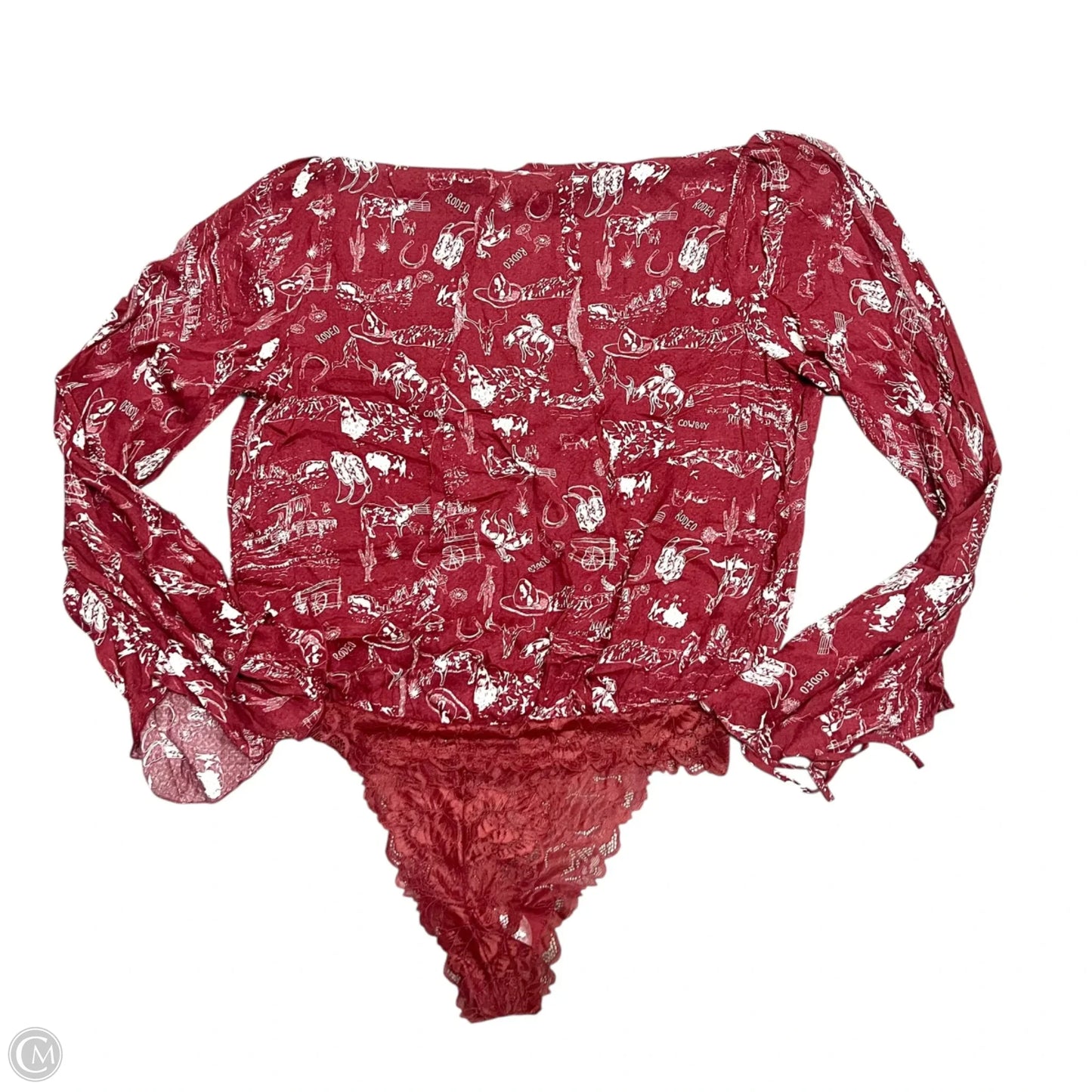 Bodysuit By Free People In Red, Size: L