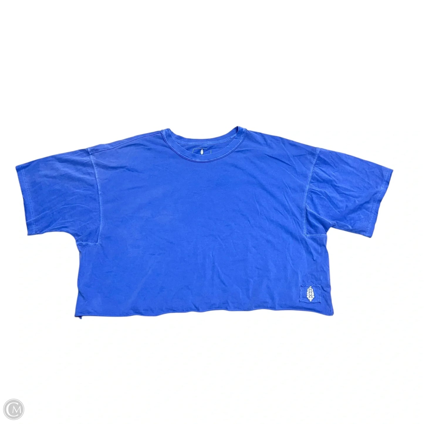 Athletic Top Short Sleeve By Free People In Blue, Size: L