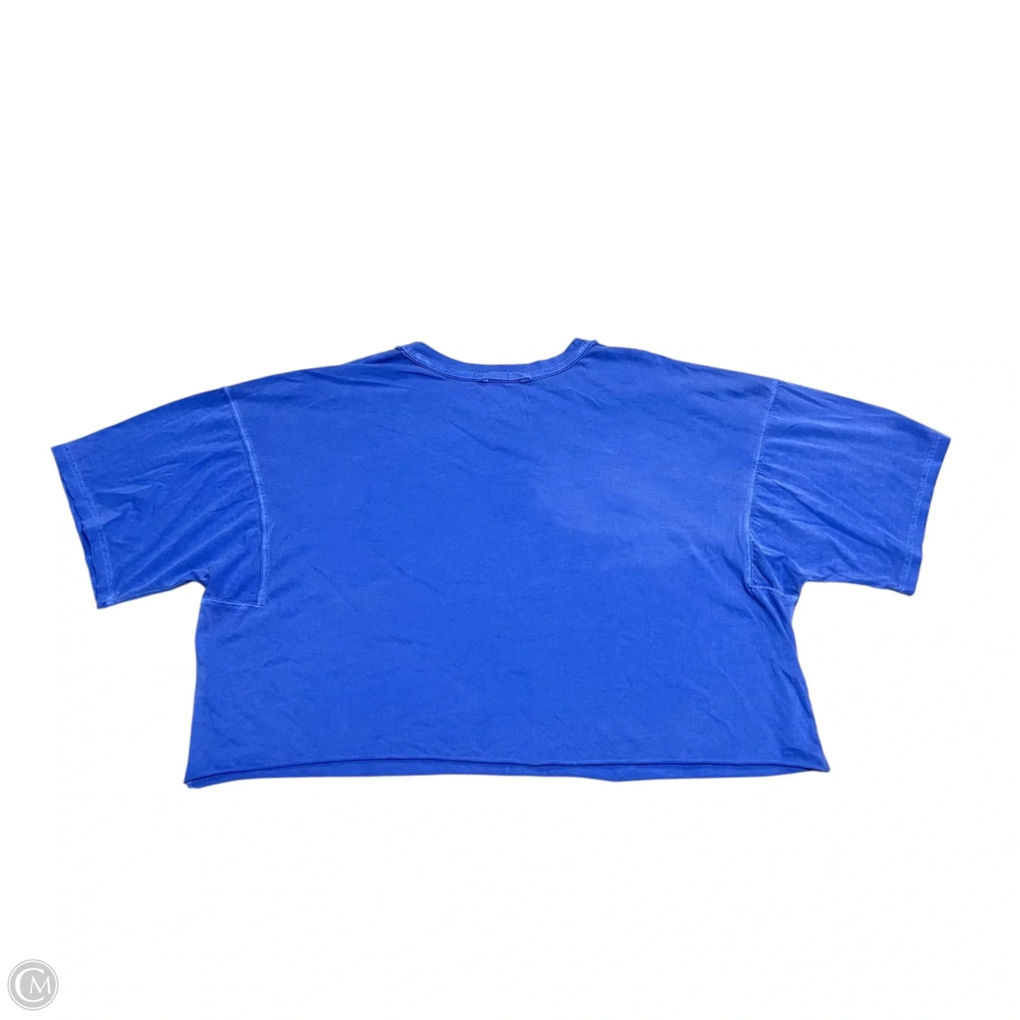 Athletic Top Short Sleeve By Free People In Blue, Size: L