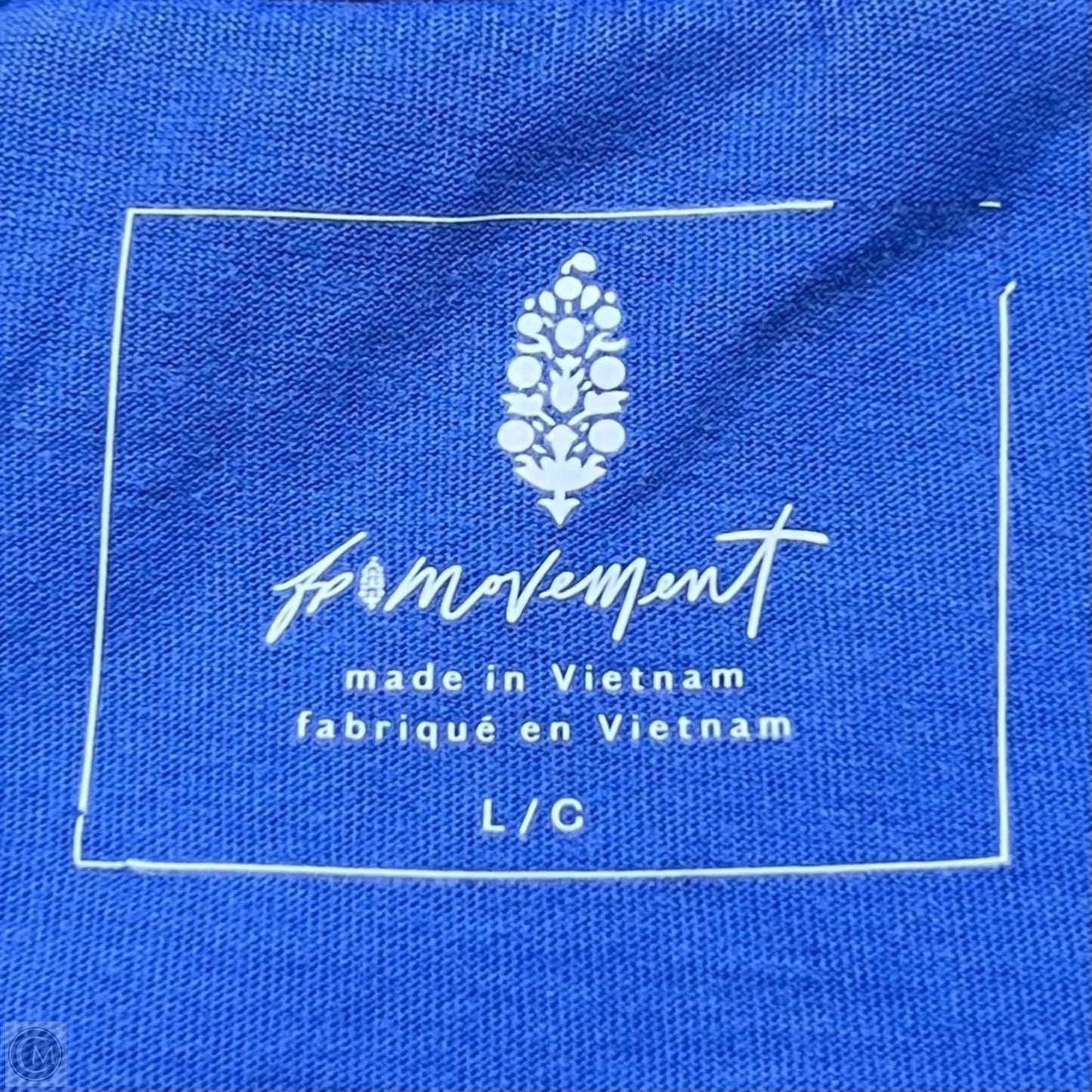 Athletic Top Short Sleeve By Free People In Blue, Size: L