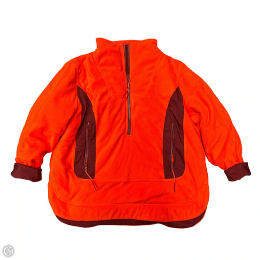 Sweatshirt Collar By Free People In Orange, Size: L