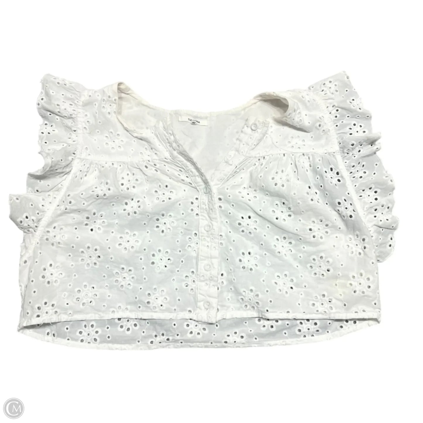 Top Sleeveless By Tularosa In White, Size: S