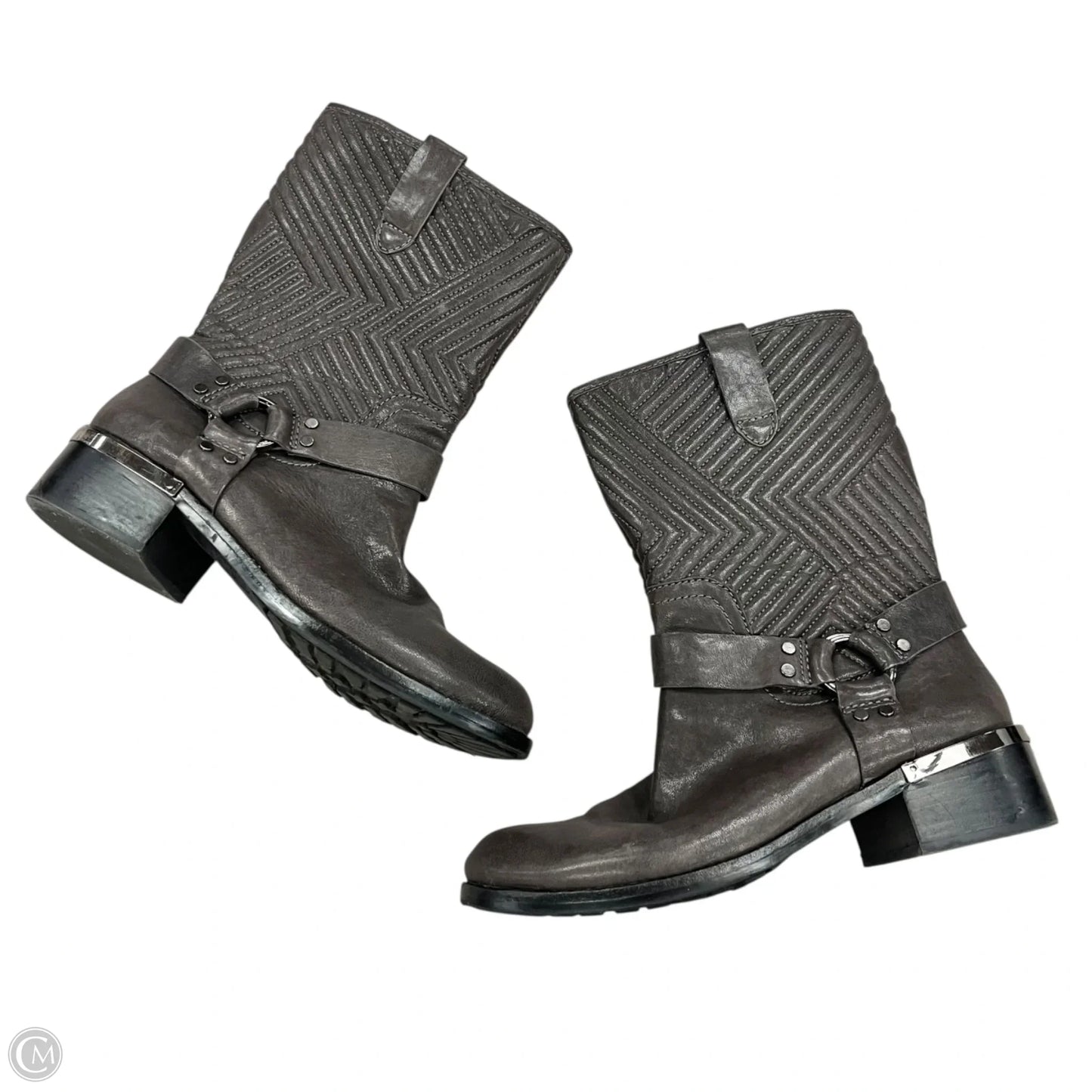 Boots Ankle Heels By Vince Camuto In Grey, Size: 10