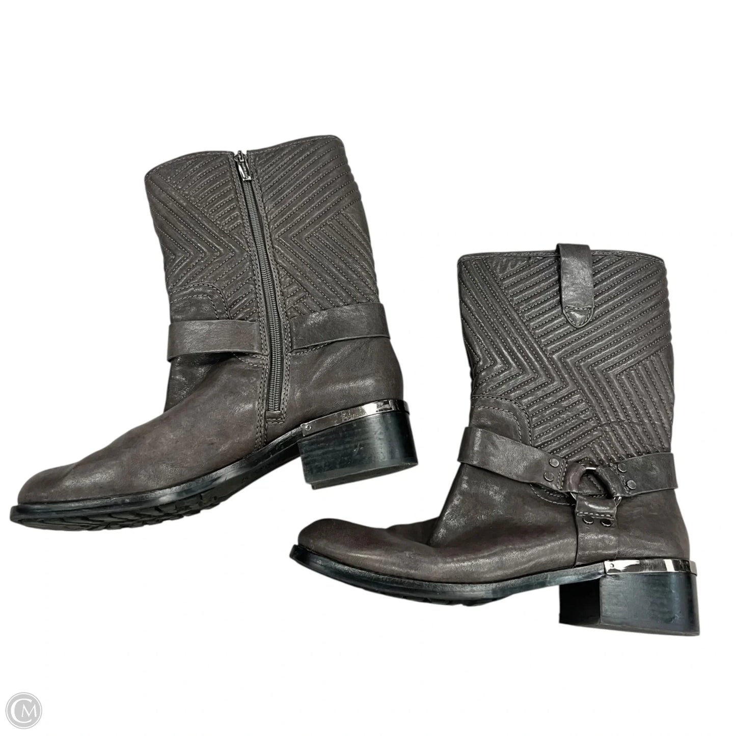 Boots Ankle Heels By Vince Camuto In Grey, Size: 10