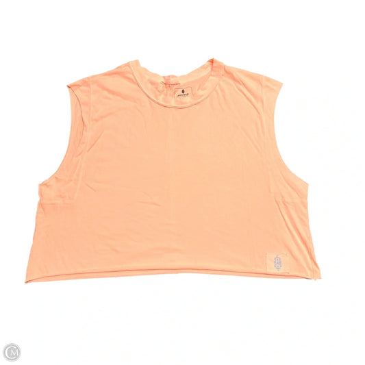 Athletic Tank Top By Free People In Orange, Size: L