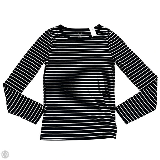Top Long Sleeve By Gap In Striped Pattern, Size: M