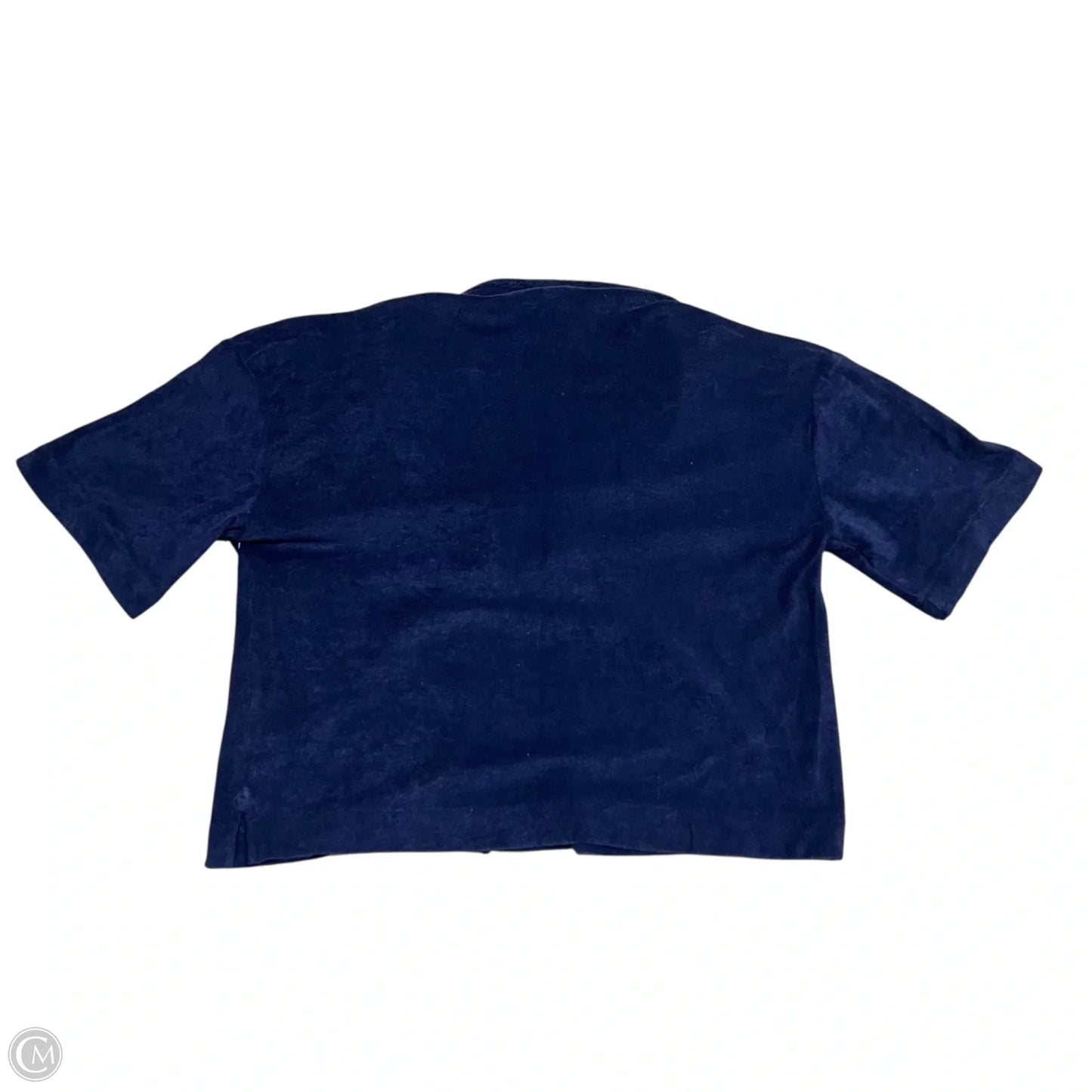 Top Short Sleeve By Gap In Navy, Size: L