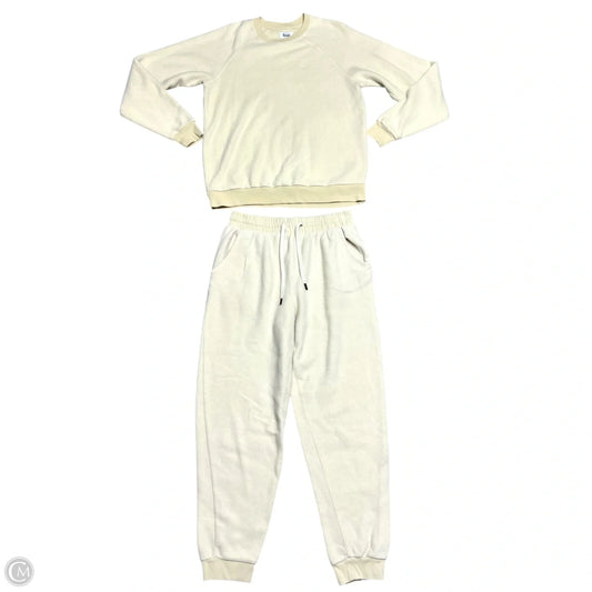 Pants Set 2pc By Feat In Cream, Size: M