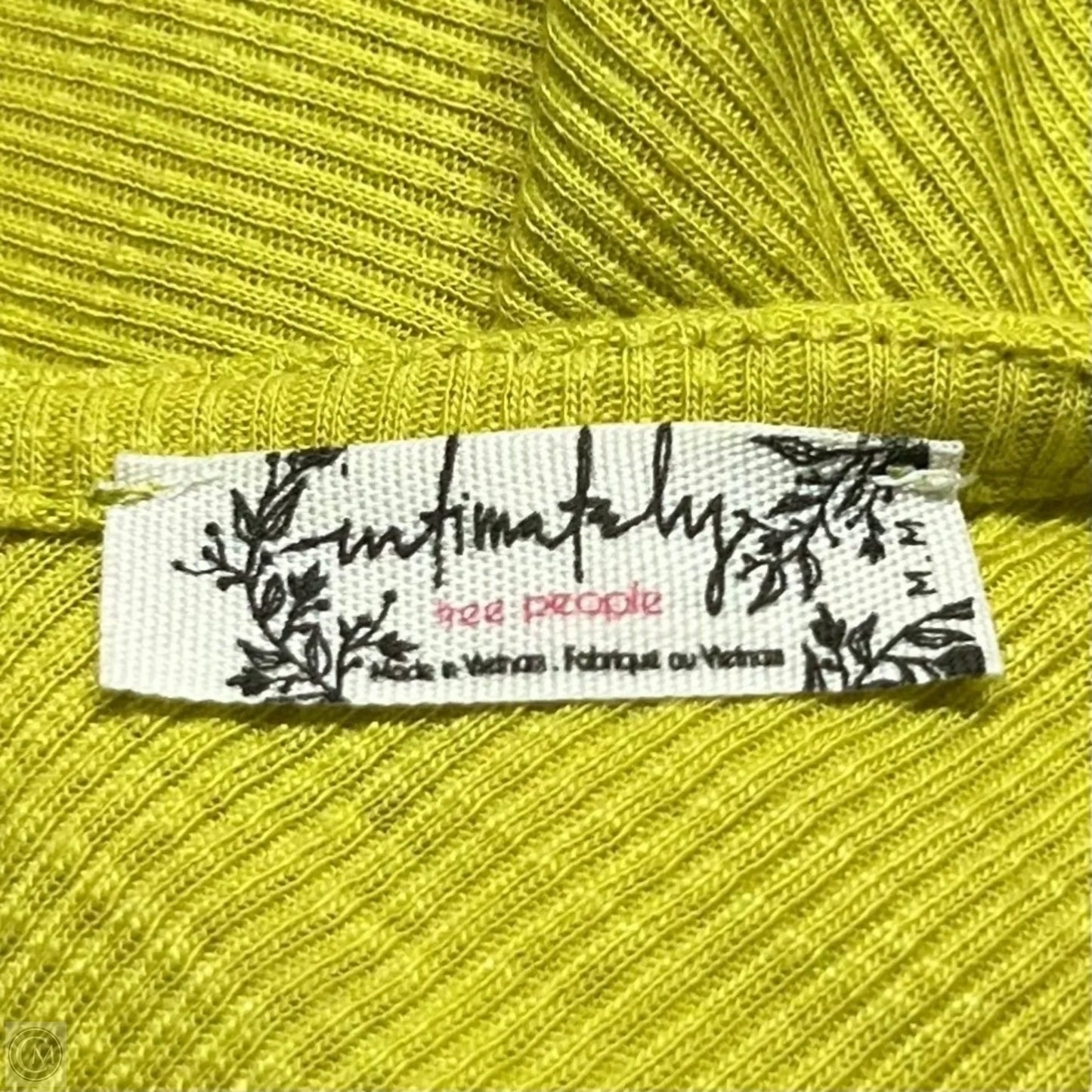 Tank Top By Free People In Chartreuse, Size: M