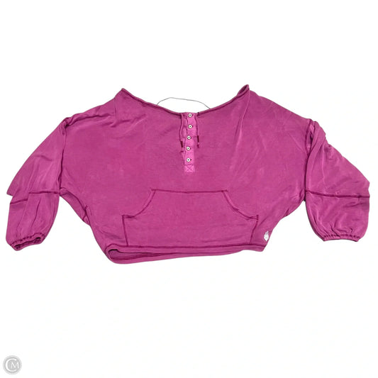 Athletic Sweatshirt Crewneck By Free People In Purple, Size: S