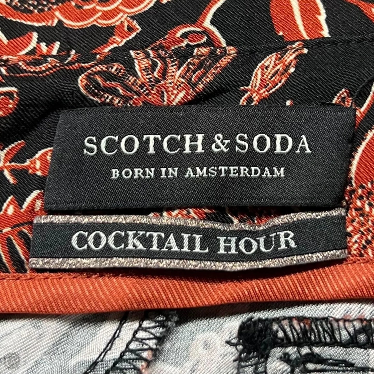 Pants Dress By Scotch & Soda In Black & Orange, Size: 4