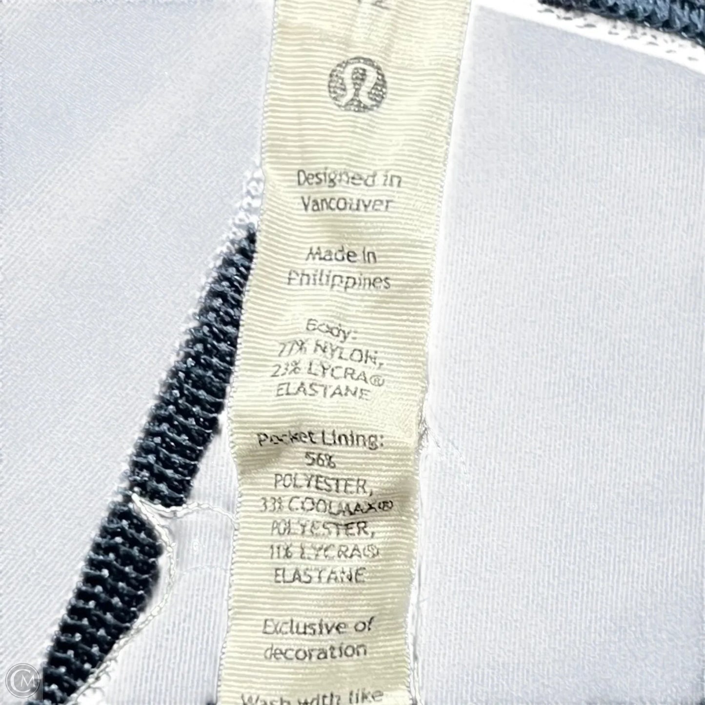 Athletic Leggings By Lululemon In Navy, Size: 12