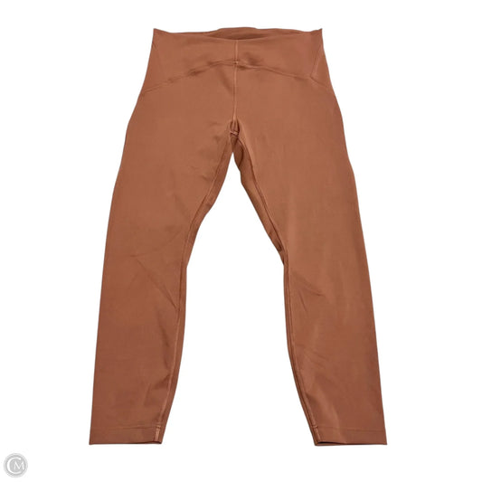 Athletic Leggings By Lululemon In Tan, Size: 12