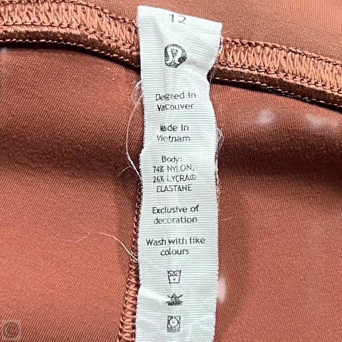 Athletic Leggings By Lululemon In Tan, Size: 12