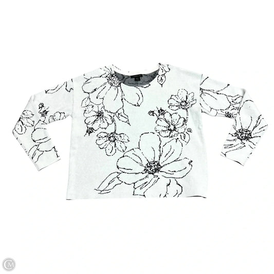 Sweater By Tahari In Black & White, Size: Xl