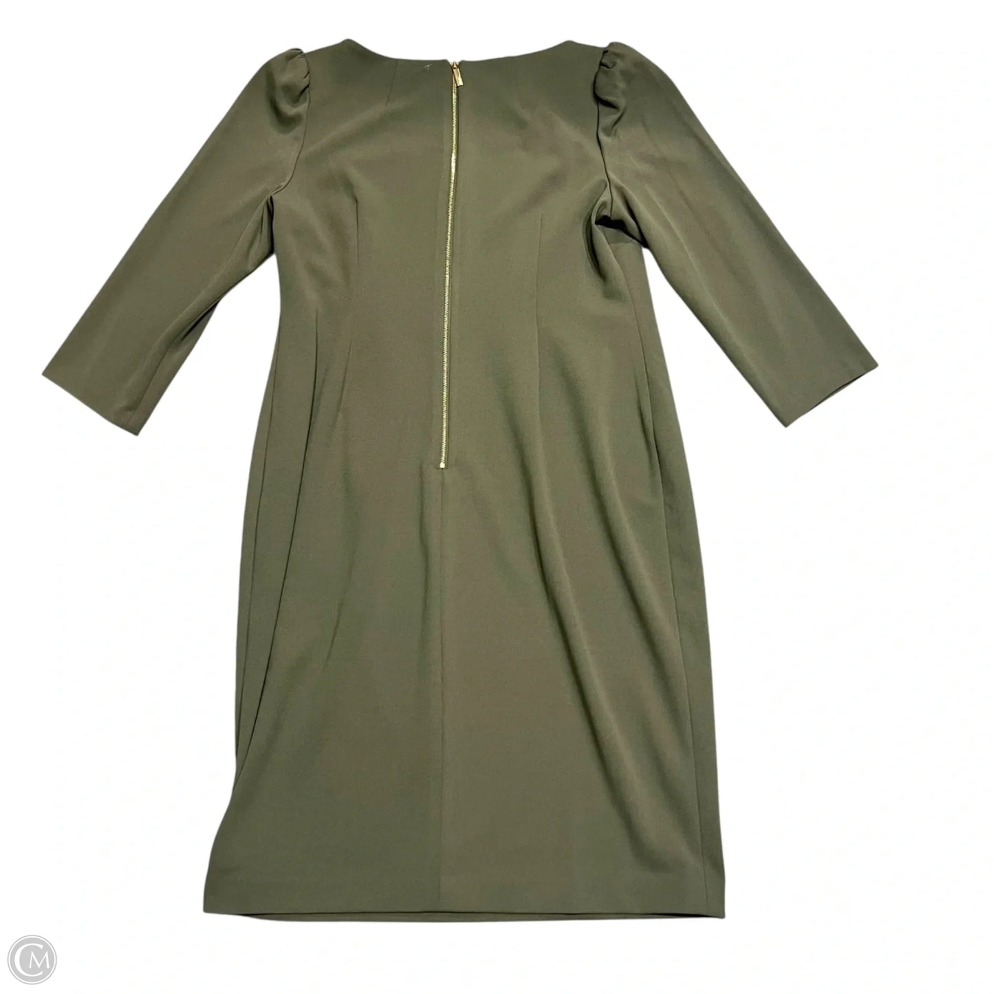 Dress Work By Calvin Klein In Green, Size: L