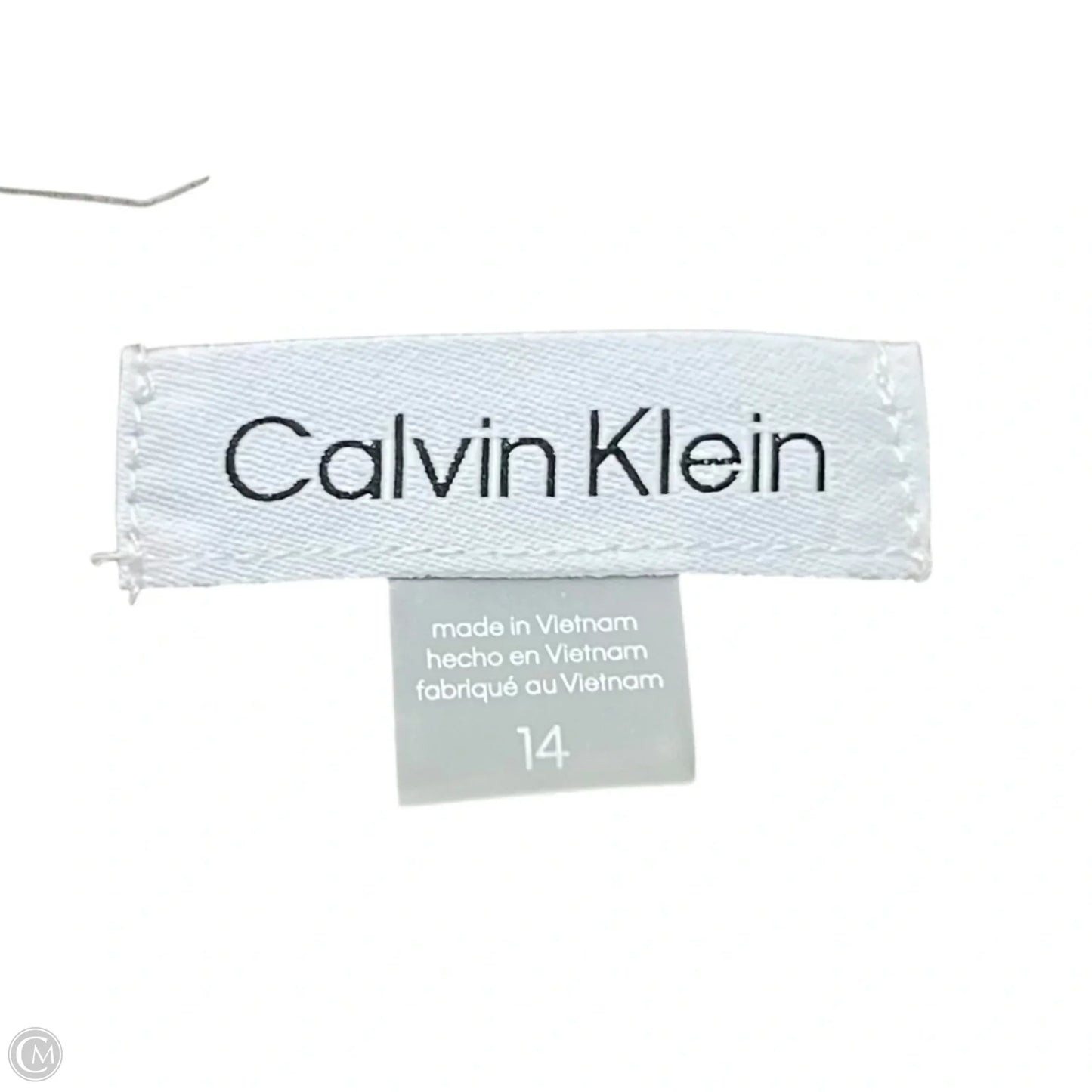 Dress Work By Calvin Klein In Green, Size: L