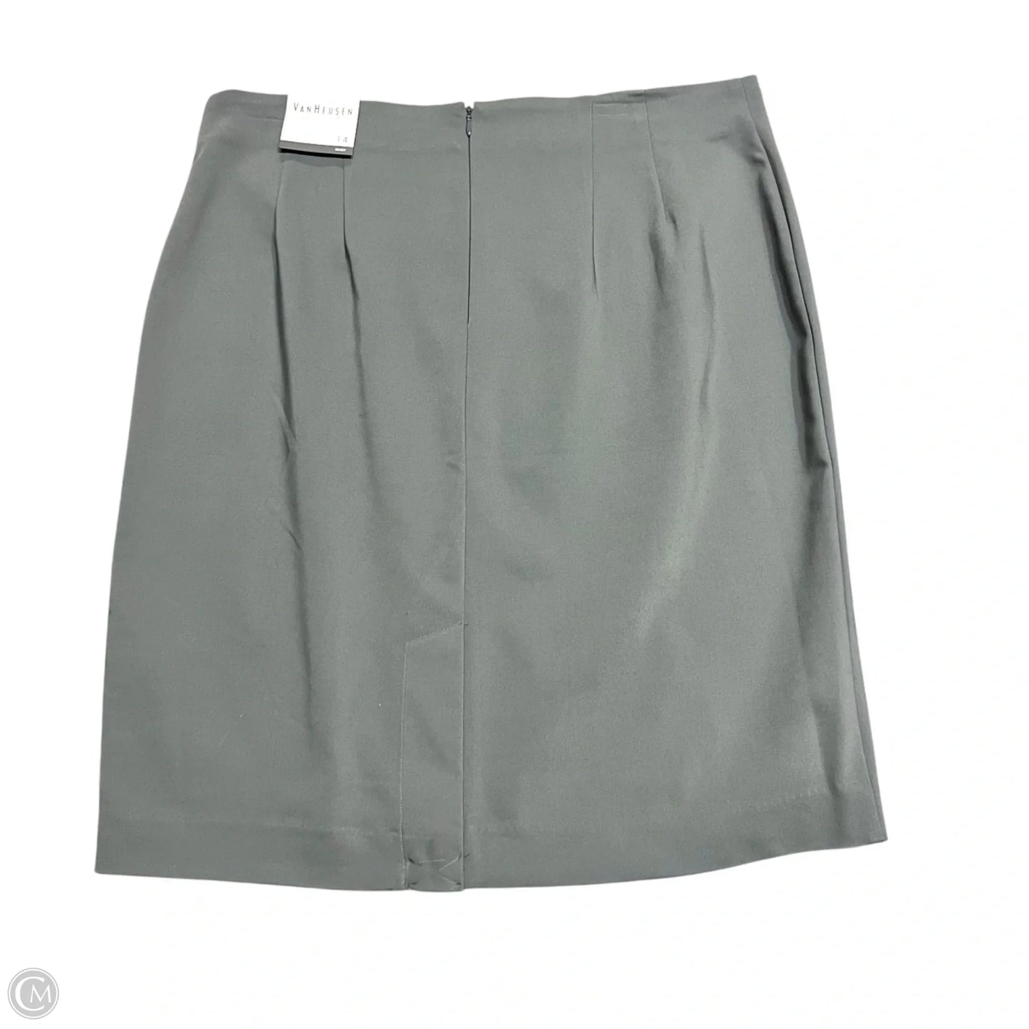Skirt Midi By Van Heusen In Grey, Size: 14