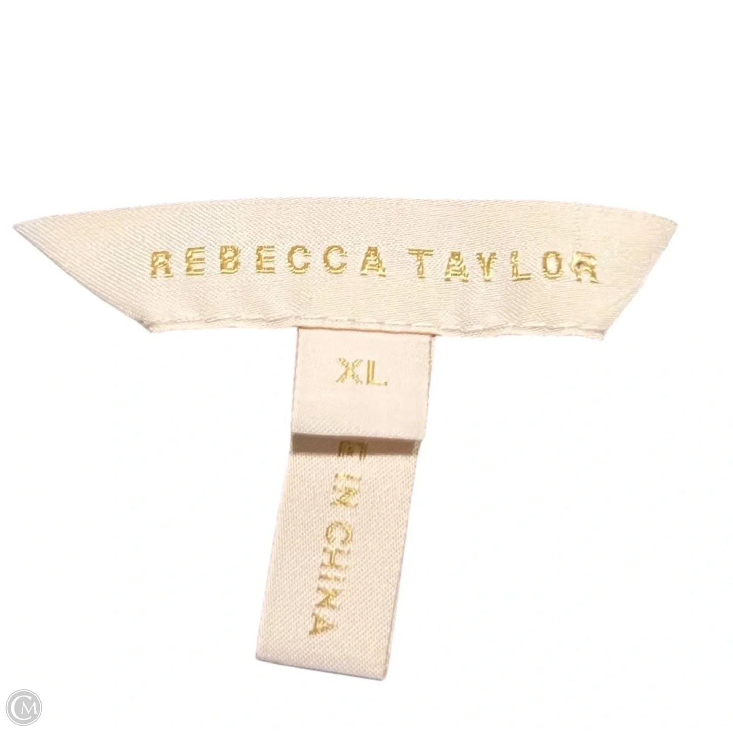 Top Sleeveless By Rebecca Taylor In Black & Blue, Size: Xl