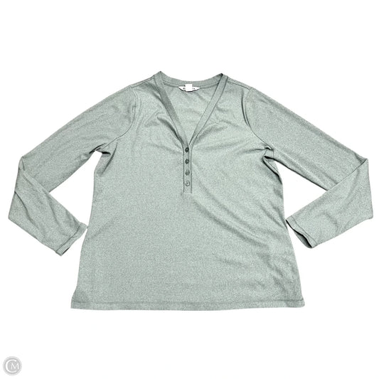 Top Long Sleeve By Athleta In Green, Size: 1x
