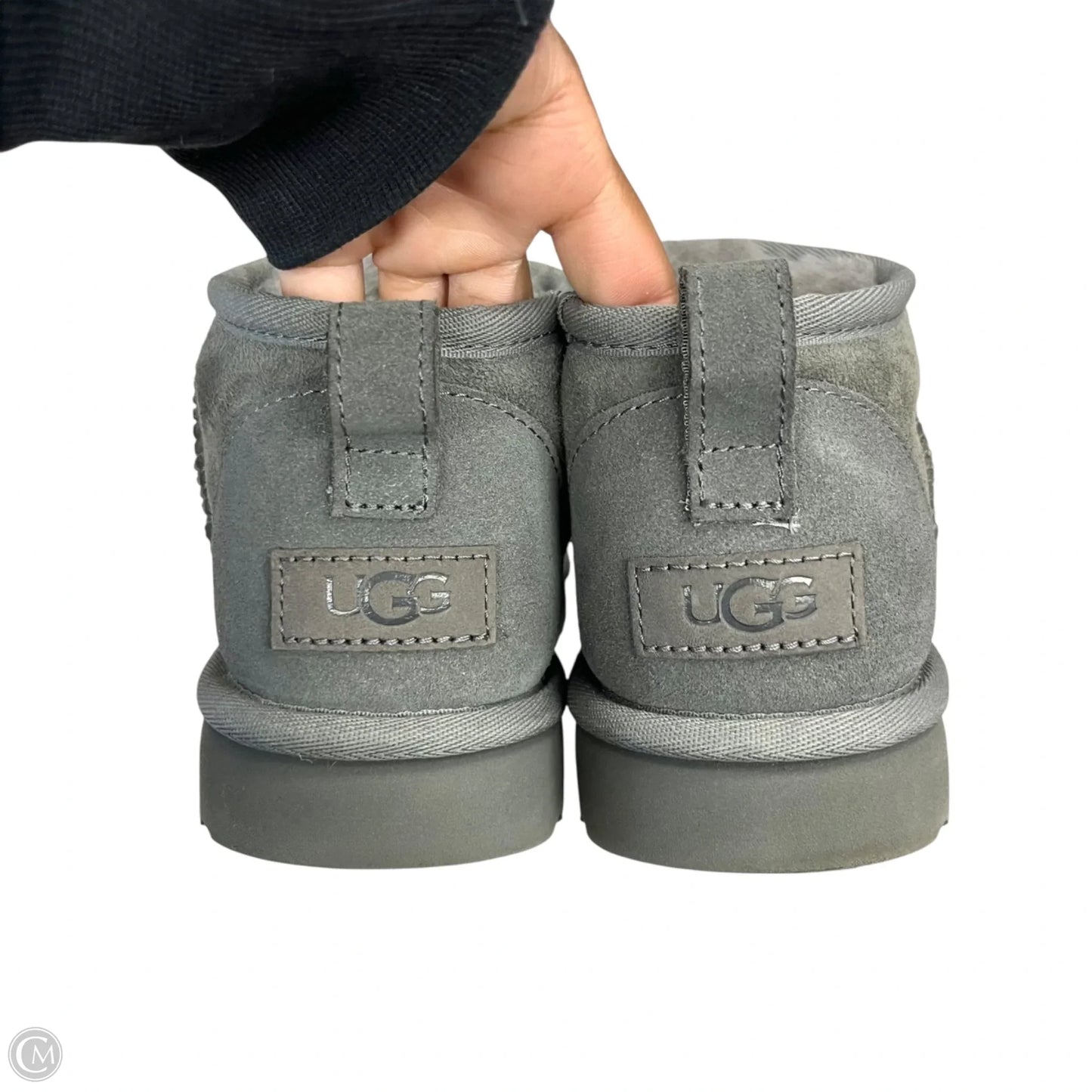 Boots Designer By Ugg In Grey, Size: 8