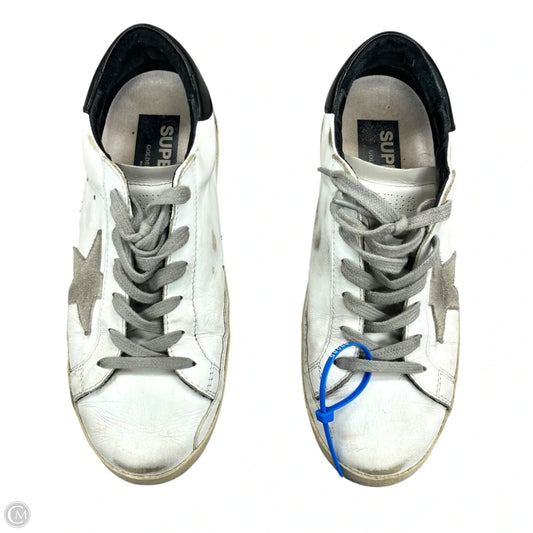 Shoes Luxury Designer By Golden Goose In Grey & White, Size: 7.5