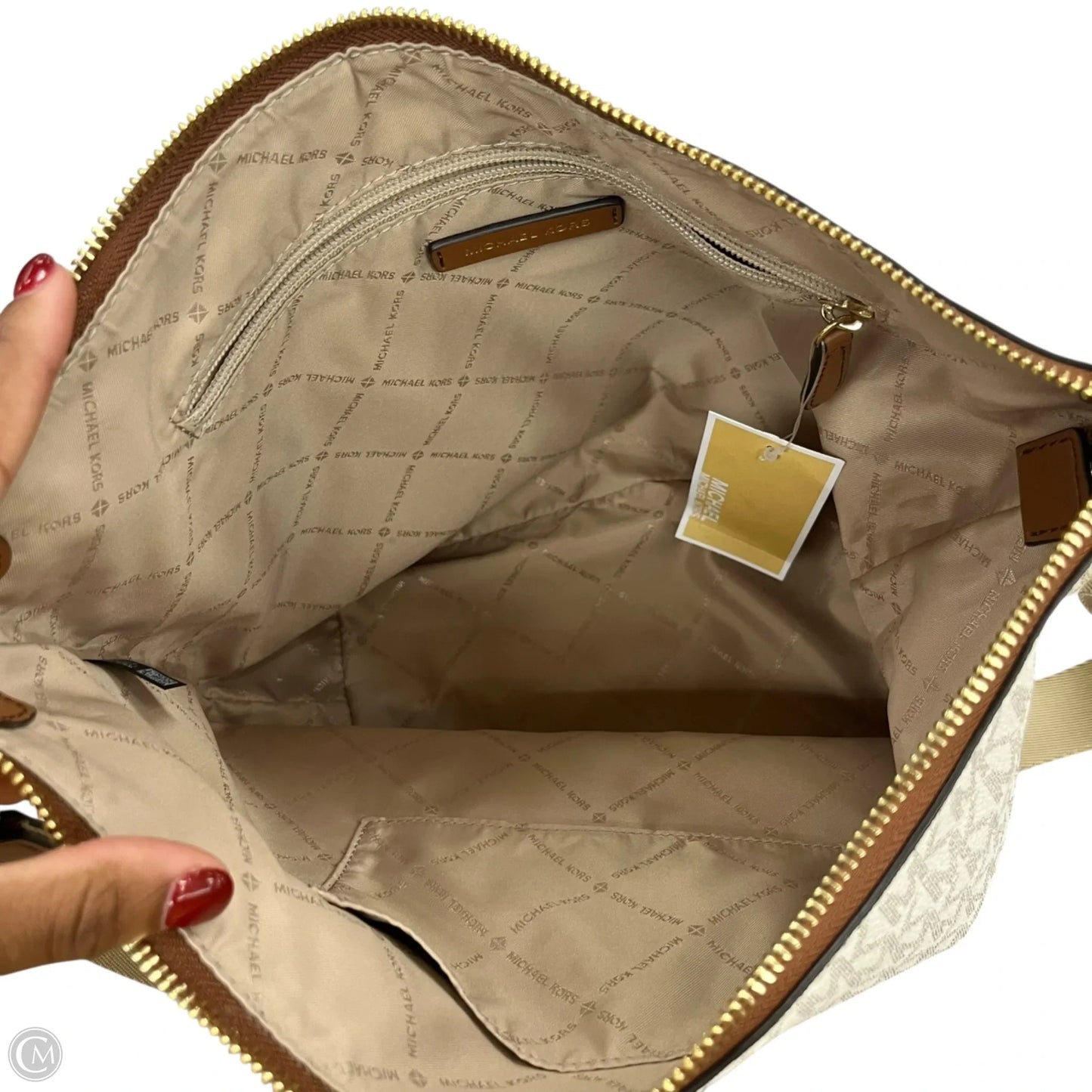 Crossbody Designer By Michael Kors, Size: Medium