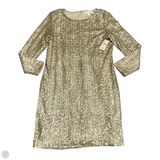 Dress Party Midi By Coldwater Creek In Gold, Size: L