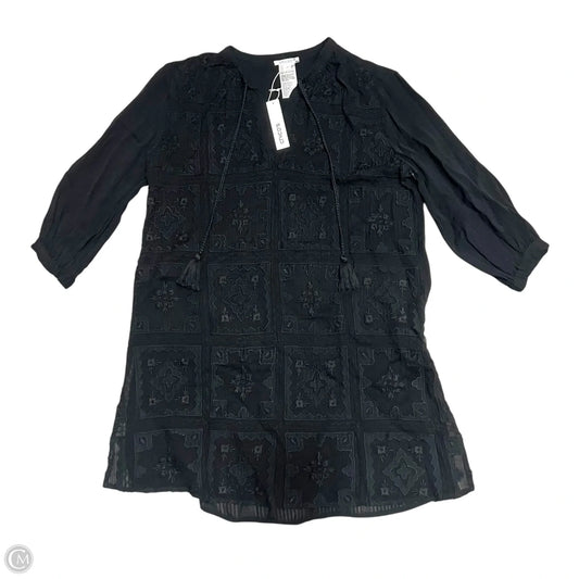 Tunic 3/4 Sleeve By Chicos In Black, Size: S
