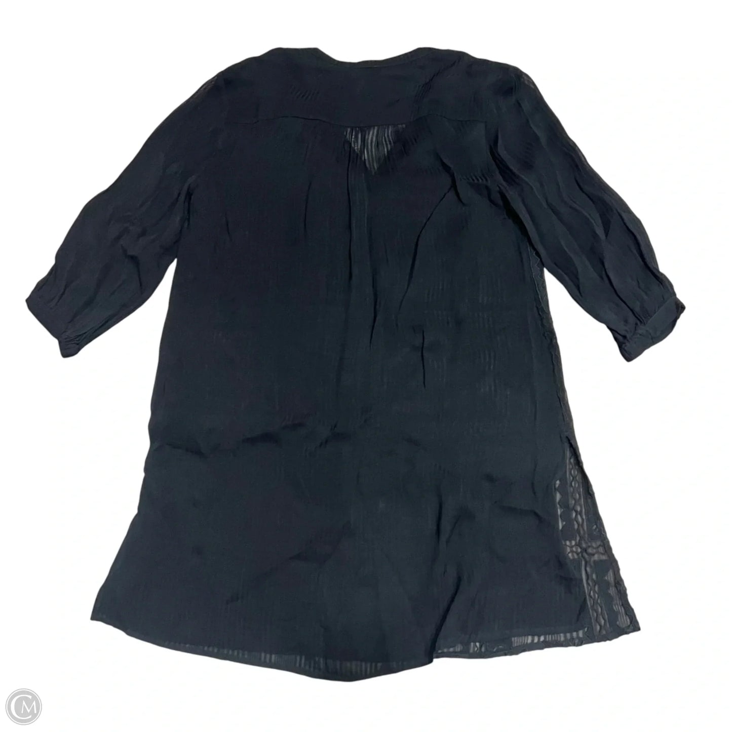 Tunic 3/4 Sleeve By Chicos In Black, Size: S