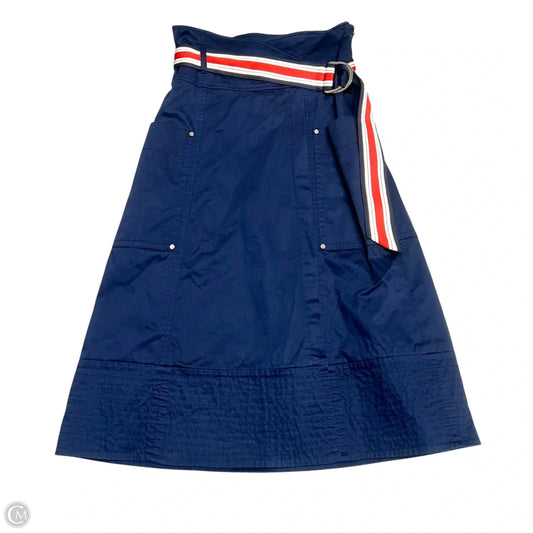Skirt Midi By Karen Millen In Navy, Size: 4