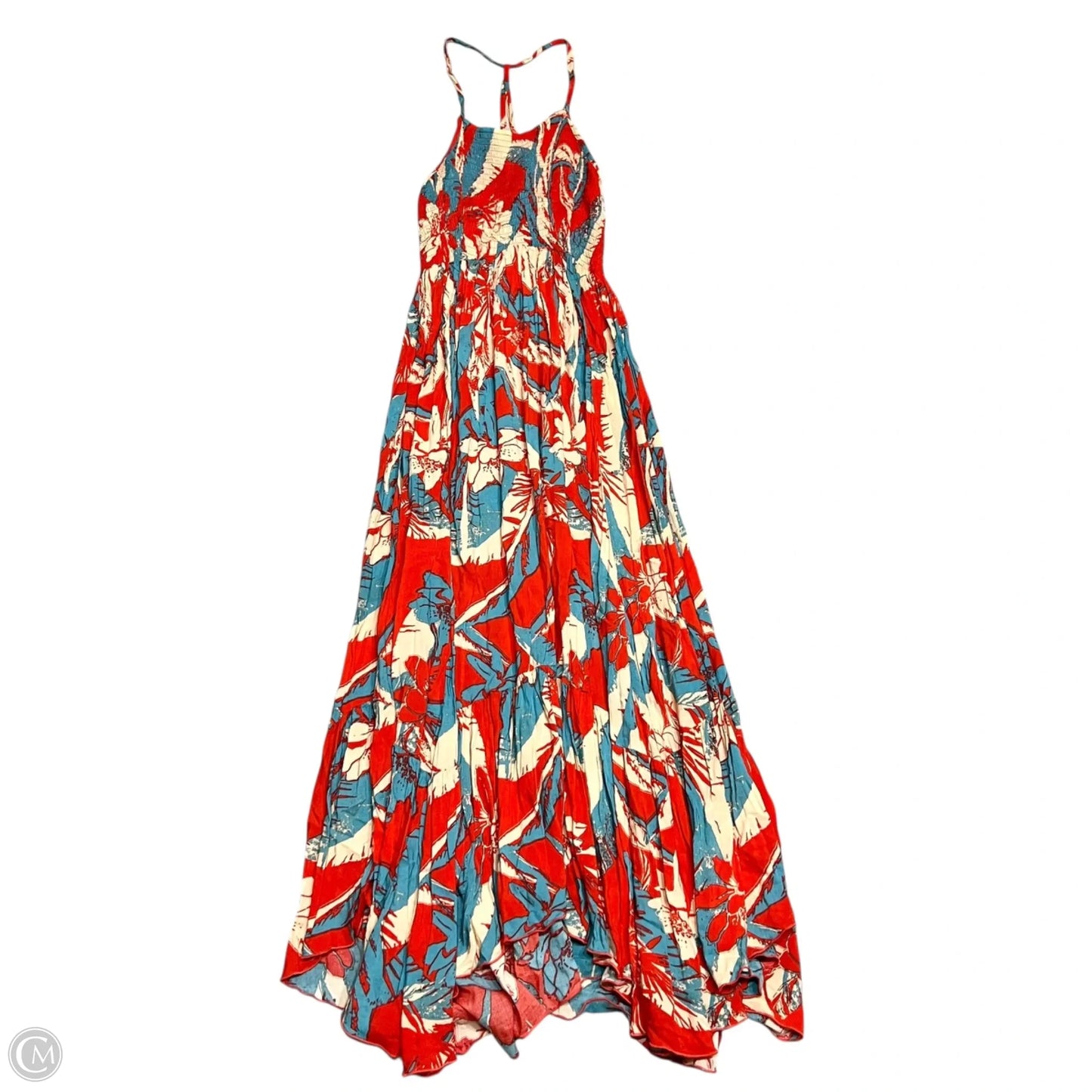Dress Casual Maxi By Free People In Blue & Orange, Size: S