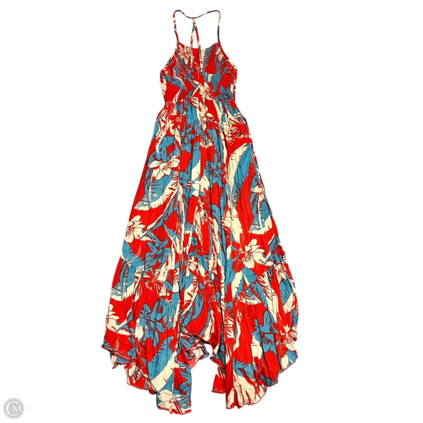 Dress Casual Maxi By Free People In Blue & Orange, Size: S