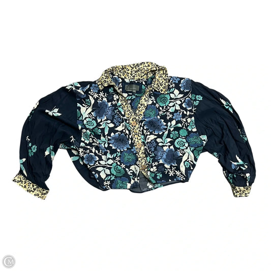 Top Long Sleeve By Anthropologie In Blue, Size: Xs